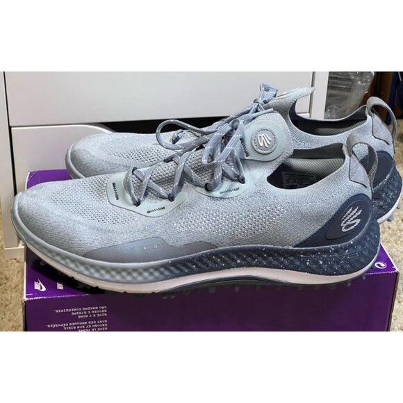 Under Armour Steph Curry Blue UA Charged Spikeless Golf Shoes Size 13 No Box - Picture 2 of 10